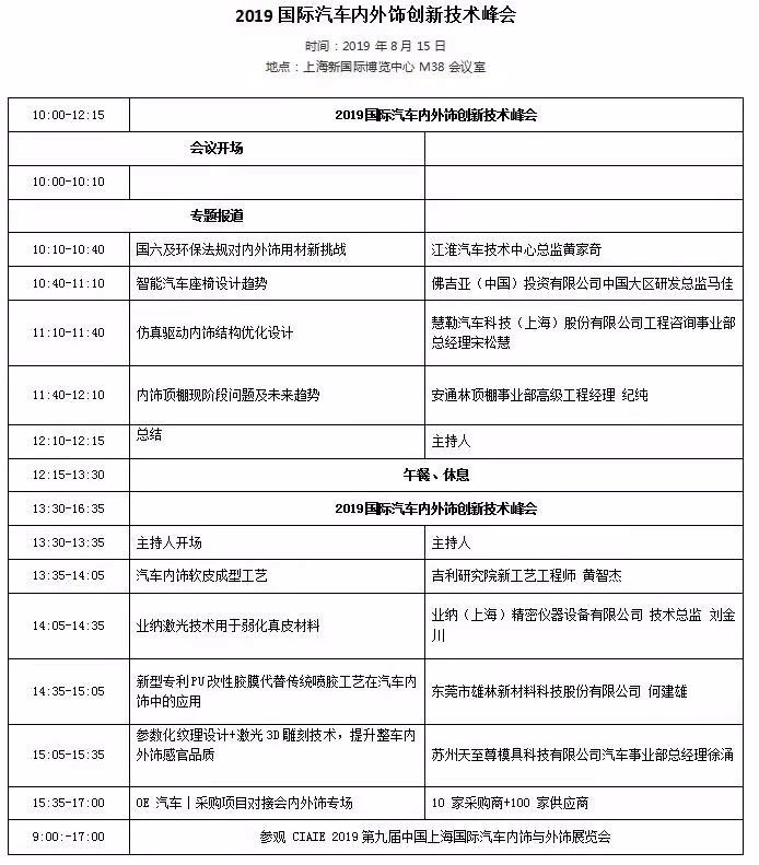 上海汽車內(nèi)外飾展覽會同期活動-普樂斯等離子清洗機(jī)