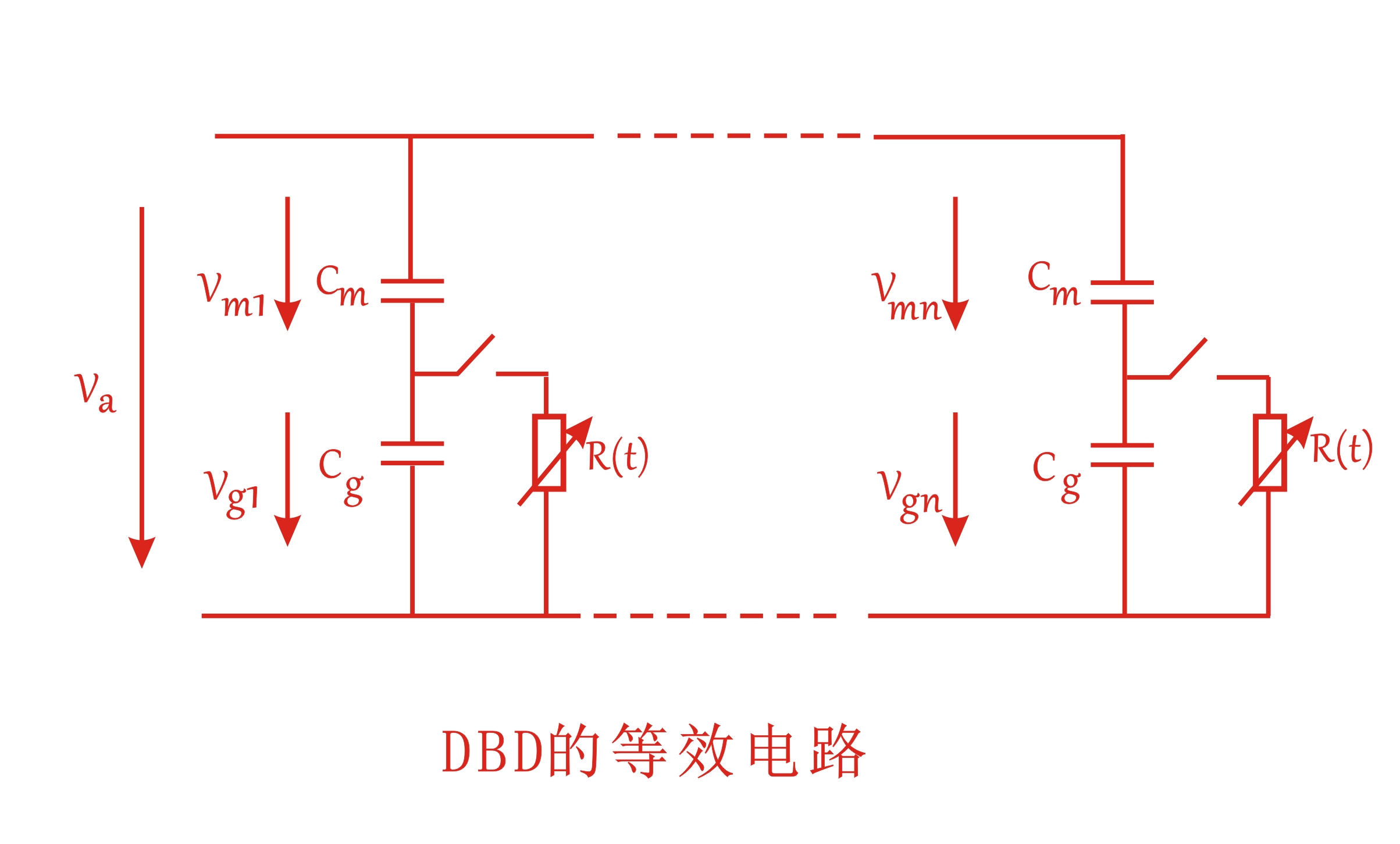 大氣DBD等離子清洗機(jī)等效電路圖-普樂斯等離子表面處理